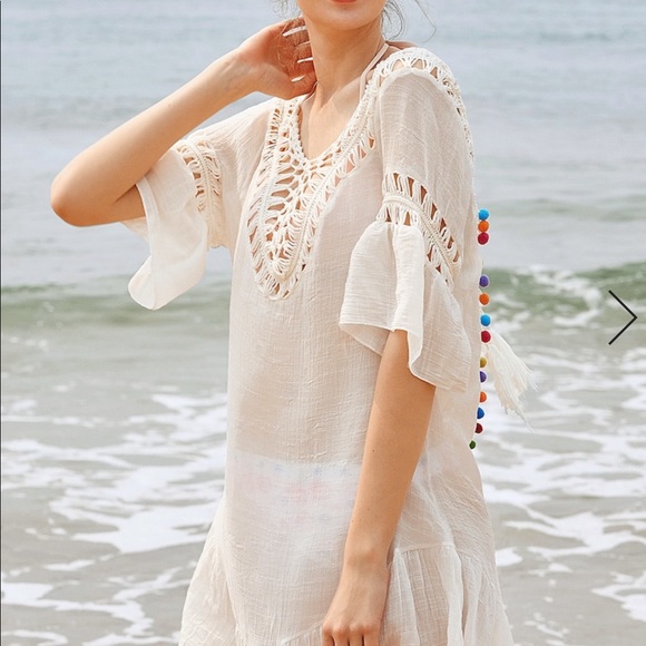 LAST ONE 🏖Pom Pom cover up⛱ - Picture 4 of 4